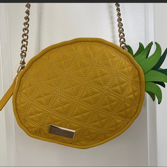 kate spade Handbags - Kate Spade Wing It Pineapple🍍kitsch cruise Tropical Crossbody Beach Tiki 🦄RARE🦄